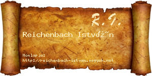 Reichenbach István névjegykártya